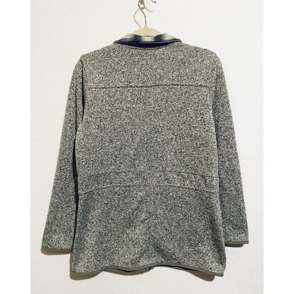 Eddie Bauer Jacket Womens Large Gray Radiator Fleece 2.0 Snap Zip Front Outdoor - Picture 5 of 7